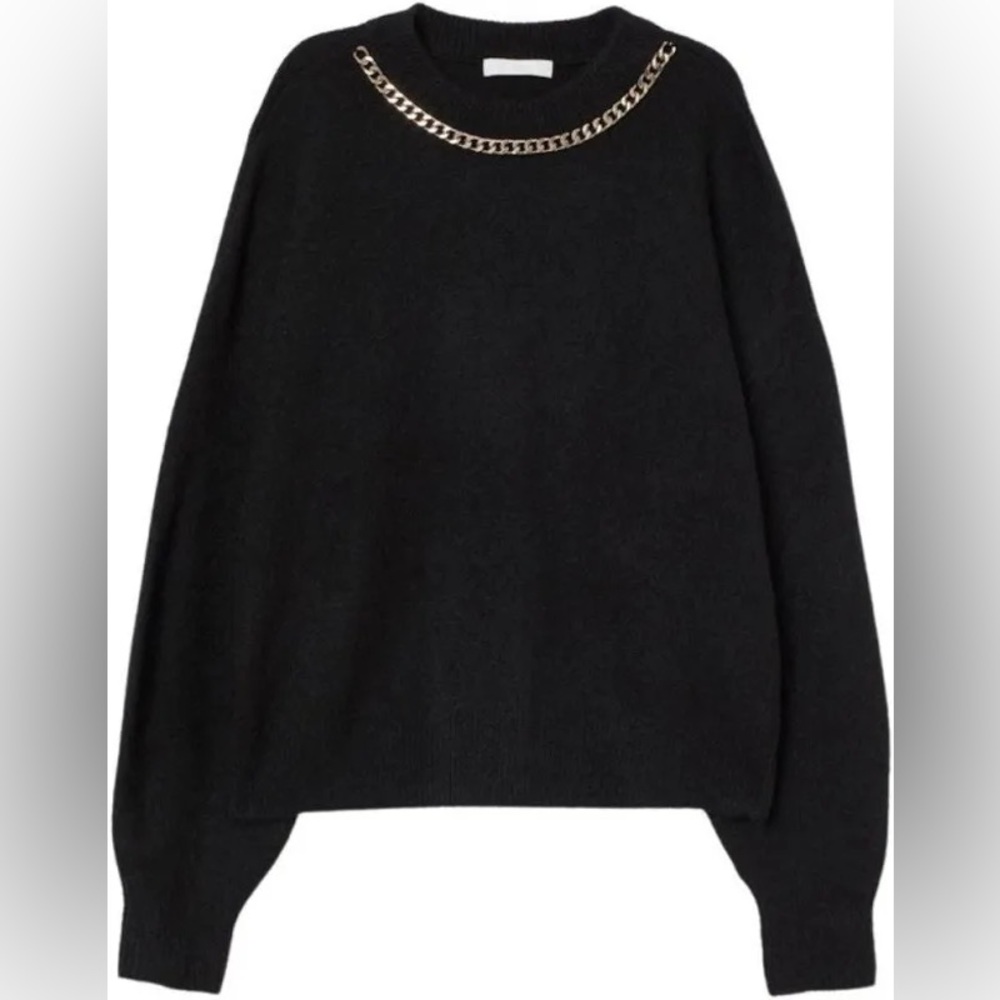H&M Chain Neck Detail Sweater